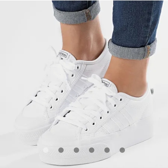adidas Shoes - ADIDAS Nizza Platform Women's Shoes White Size 7